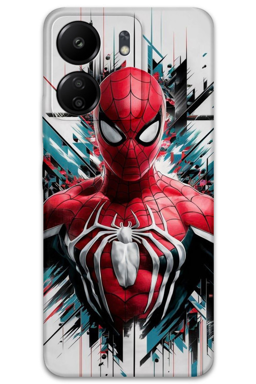 Xiaomi Redmi 13C Uyumlu Spiderman Desenli Telefon Kılıfı + Ekran Koruyucu - 5831