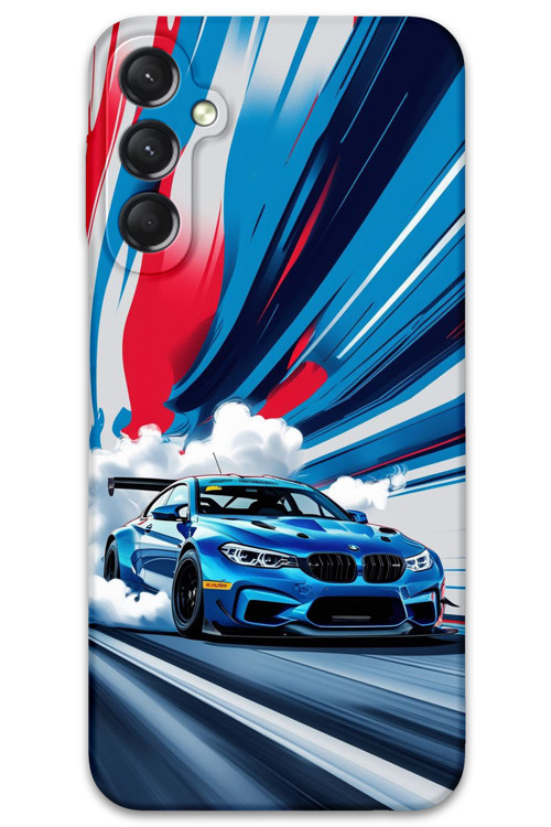 Galaxy M14 Uyumlu Araba Desenli Telefon Kılıfı + Ekran Koruyucu - 5762