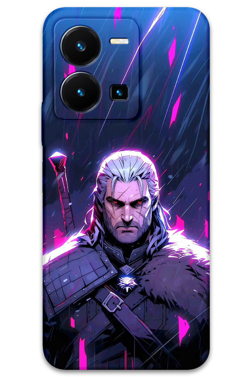 Vivo Y22S Uyumlu Geralt Desenli Telefon Kılıfı + Ekran Koruyucu - 5826