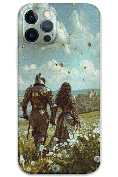 İphone 12 Pro Max Uyumlu Retro Desenli Telefon Kılıfı + Ekran Koruyucu - 5843