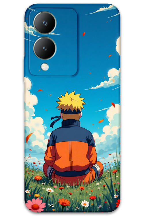 Vivo Y17S Uyumlu Anime Desenli Telefon Kılıfı + Ekran Koruyucu - 5747