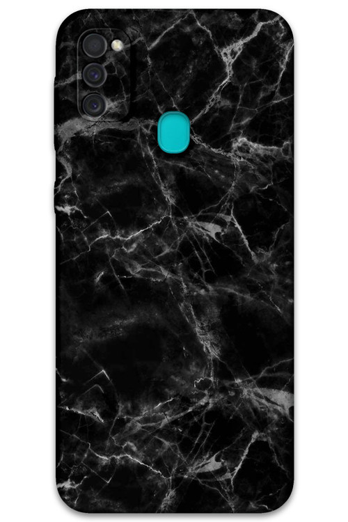 Galaxy M21 Uyumlu Çiçek Desenli Telefon Kılıfı + Ekran Koruyucu - 5798