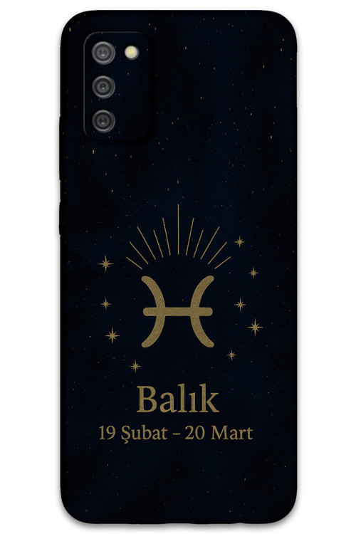 Galaxy A02S Uyumlu Balık Burcu Desenli Telefon Kılıfı + Ekran Koruyucu - 5779