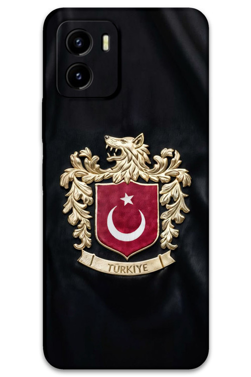 Vivo Y15S Uyumlu Türk Desenli Telefon Kılıfı + Ekran Koruyucu - 5855