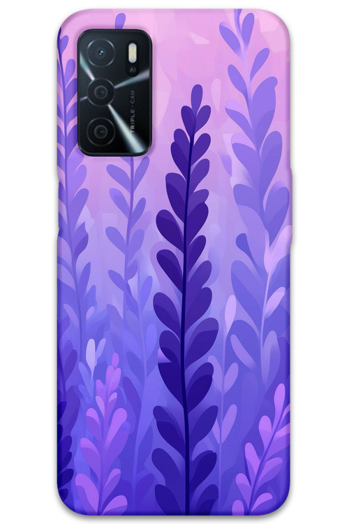Oppo A16 Uyumlu Çiçek Desenli Telefon Kılıfı + Ekran Koruyucu - 5798