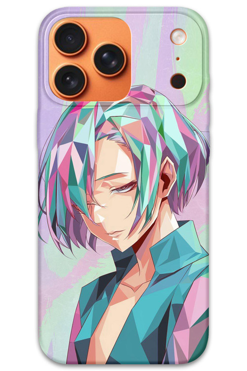 İphone 17 Pro Max Uyumlu Anime Desenli Telefon Kılıfı + Ekran Koruyucu - 5743