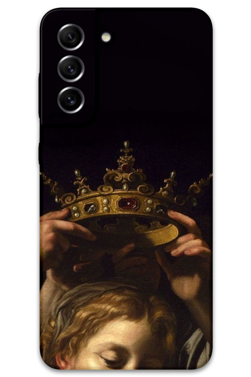 Galaxy S22 Uyumlu Retro Desenli Telefon Kılıfı + Ekran Koruyucu - 5833