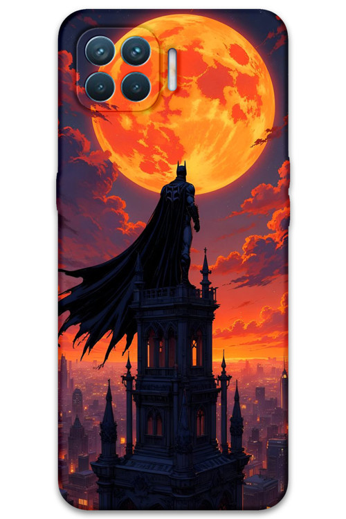 Oppo A73 Uyumlu Batman Desenli Telefon Kılıfı + Ekran Koruyucu - 5829