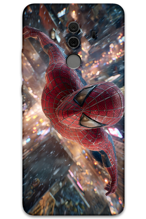 Huawei Mate 10 Pro Uyumlu Spiderman Desenli Telefon Kılıfı + Ekran Koruyucu - 5935
