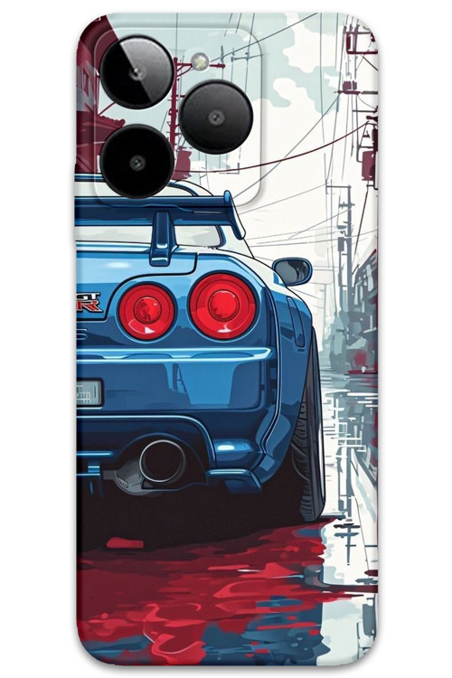 Gm Era 30 Uyumlu Araba Desenli Telefon Kılıfı + Ekran Koruyucu - 5761