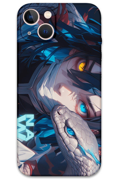 İphone 15 Uyumlu Anime Desenli Telefon Kılıfı + Ekran Koruyucu - 5748