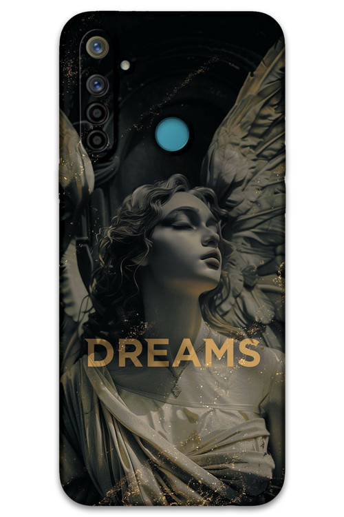 Realme 6İ Uyumlu Retro Desenli Telefon Kılıfı + Ekran Koruyucu - 5832