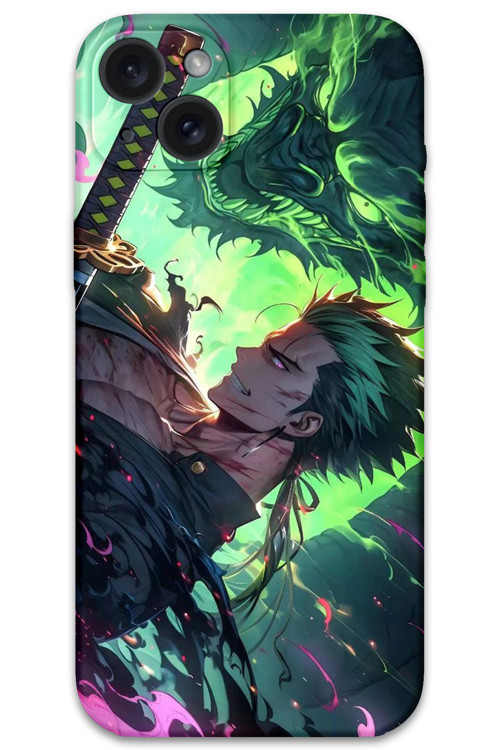 İphone 15 Plus Uyumlu Anime Desenli Telefon Kılıfı + Ekran Koruyucu - 5896
