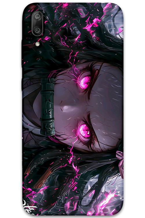 Huawei Y7 Prime 2019 Uyumlu Anime Desenli Telefon Kılıfı + Ekran Koruyucu - 5919