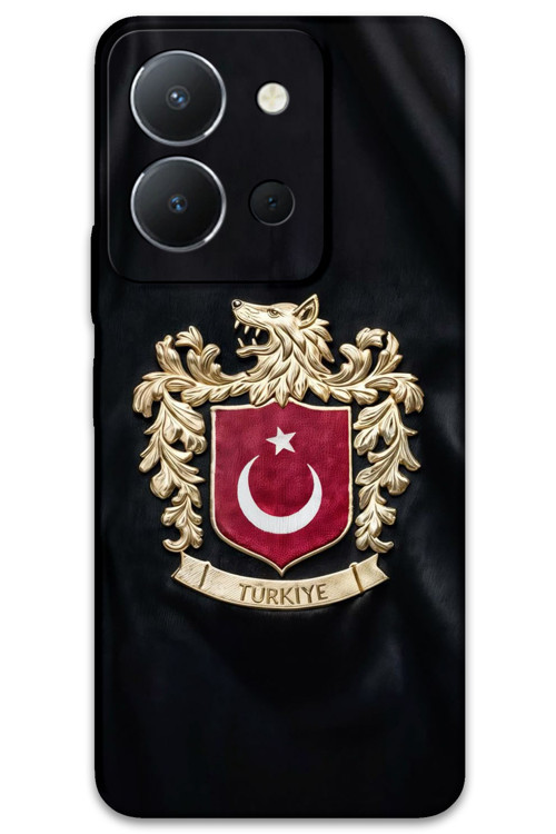 Vivo Y36 Uyumlu Türk Desenli Telefon Kılıfı + Ekran Koruyucu - 5855