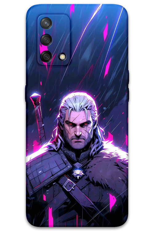Oppo A74 Uyumlu Geralt Desenli Telefon Kılıfı + Ekran Koruyucu - 5826