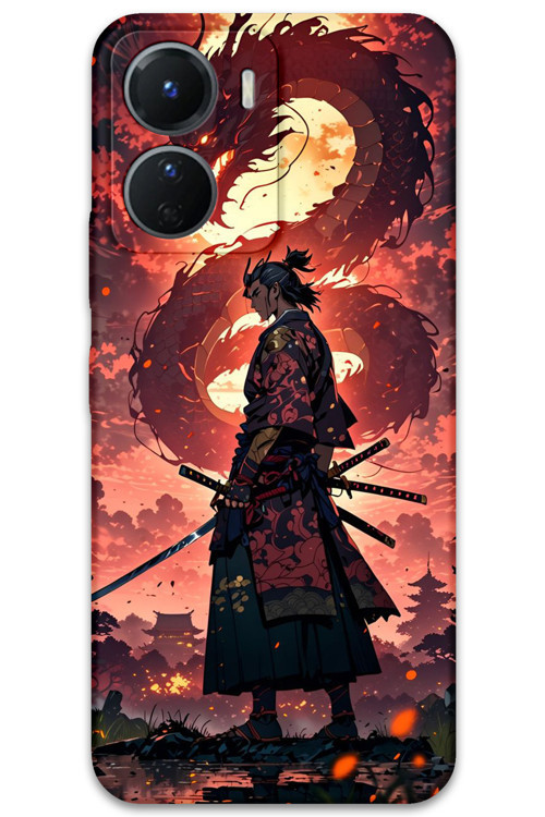 Vivo Y16 Uyumlu Anime Desenli Telefon Kılıfı + Ekran Koruyucu - 5751