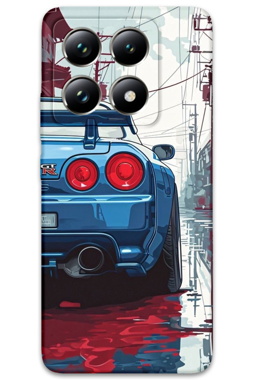 Xiaomi Mi 14T Uyumlu Araba Desenli Telefon Kılıfı + Ekran Koruyucu - 5761