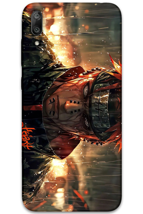 Huawei Y7 Prime 2019 Uyumlu Anime Desenli Telefon Kılıfı + Ekran Koruyucu - 5925