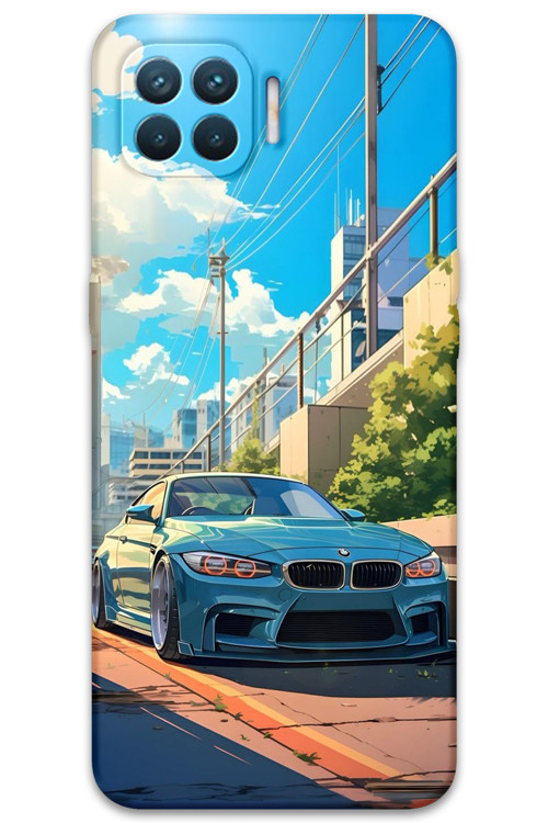 Oppo A73 Uyumlu Araba Desenli Telefon Kılıfı + Ekran Koruyucu - 5760