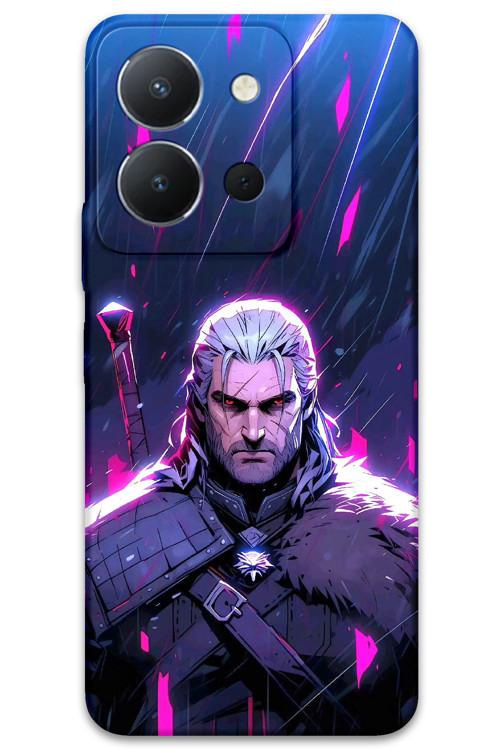 Vivo Y36 Uyumlu Geralt Desenli Telefon Kılıfı + Ekran Koruyucu - 5826