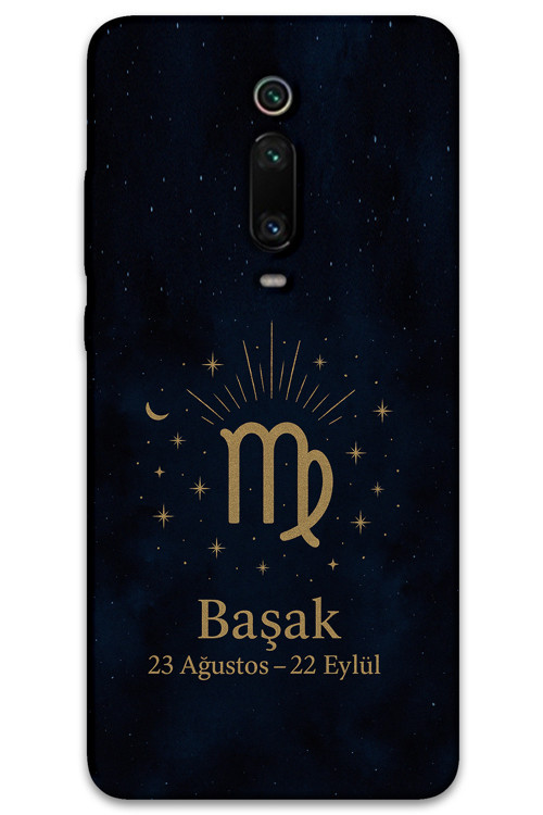 Xiaomi Mi 9T Uyumlu Başak Burcu Desenli Telefon Kılıfı + Ekran Koruyucu - 5773