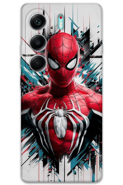 Tecno Camon 40 Pro 5G Uyumlu Spiderman Desenli Telefon Kılıfı + Ekran Koruyucu - 5831
