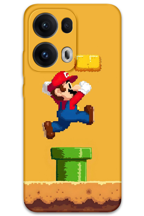 Oppo Reno 13 Pro 5G Uyumlu Mario Desenli Telefon Kılıfı + Ekran Koruyucu - 5941