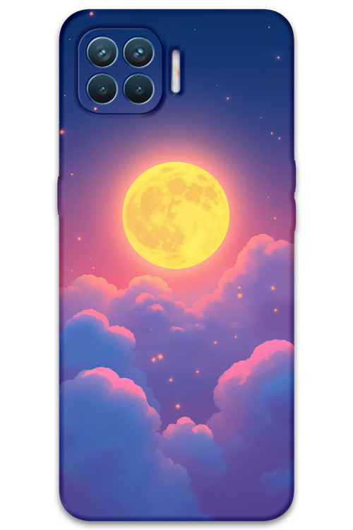 Oppo A73 Uyumlu Uzay Desenli Telefon Kılıfı + Ekran Koruyucu - 5869