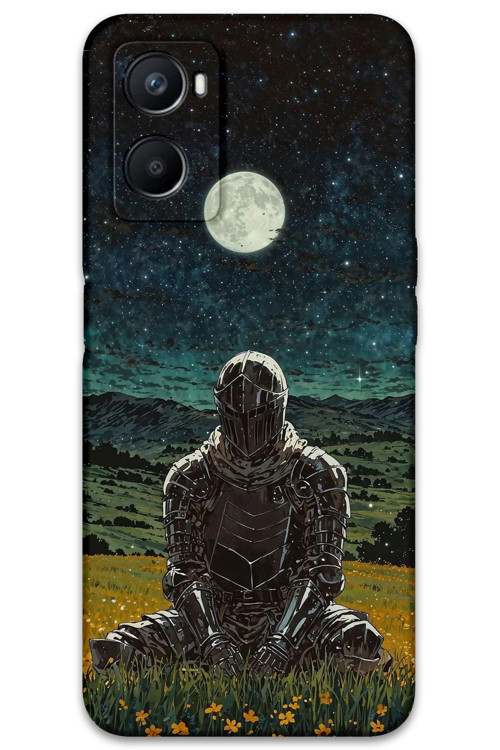 Oppo A96 Uyumlu Retro Desenli Telefon Kılıfı + Ekran Koruyucu - 5844
