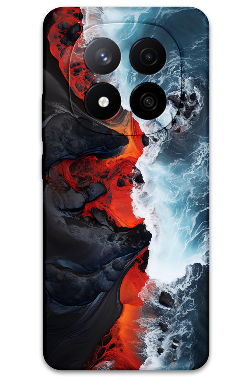 Poco X7 Uyumlu Mermer Desenli Telefon Kılıfı + Ekran Koruyucu - 5811