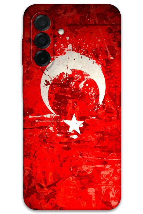 Galaxy A56 Uyumlu Türk Bayrağı Desenli Telefon Kılıfı + Ekran Koruyucu - 5847