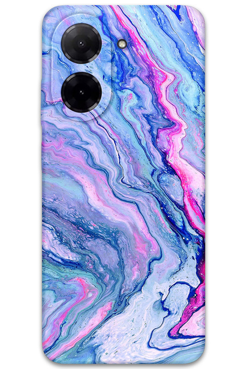 Xiaomi Redmi A5 4G Uyumlu Mermer Desenli Telefon Kılıfı + Ekran Koruyucu - 5816