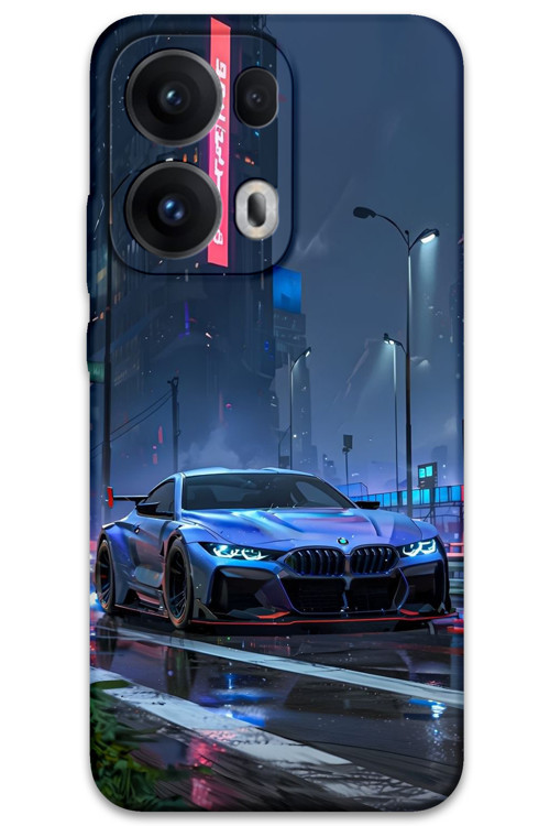 Oppo Reno 13 Pro 5G Uyumlu Araba Desenli Telefon Kılıfı + Ekran Koruyucu - 5767