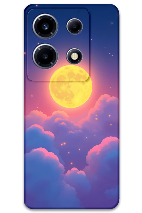 İnfinix Note 30 Vıp Uyumlu Uzay Desenli Telefon Kılıfı + Ekran Koruyucu - 5869