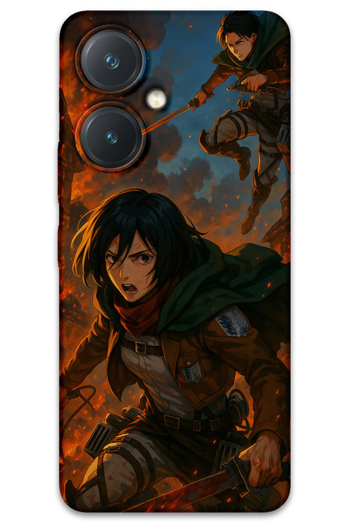 Vivo Y27 Uyumlu Anime Desenli Telefon Kılıfı + Ekran Koruyucu - 5744