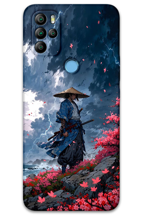 Gm 21 Pro Uyumlu Samuray Desenli Telefon Kılıfı + Ekran Koruyucu - 5825
