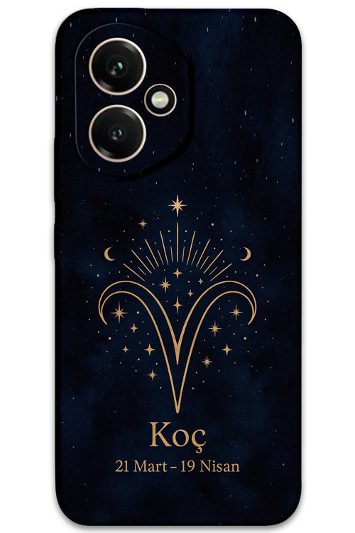 Honor 400 Uyumlu Koç Burcu Desenli Telefon Kılıfı + Ekran Koruyucu - 5768