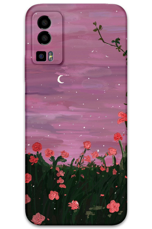 Gm 23 Uyumlu Çiçek Desenli Telefon Kılıfı + Ekran Koruyucu - 5793