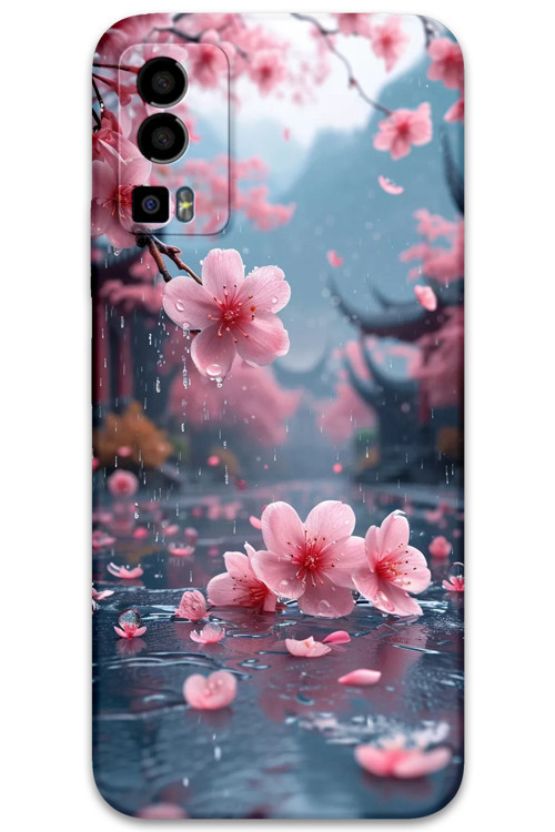 Gm 23 Uyumlu Çiçek Desenli Telefon Kılıfı + Ekran Koruyucu - 5794