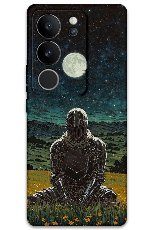 Vivo V29 Uyumlu Retro Desenli Telefon Kılıfı + Ekran Koruyucu - 5844
