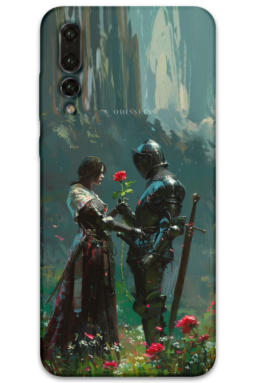 Huawei P20 Pro Uyumlu Retro Desenli Telefon Kılıfı + Ekran Koruyucu - 5839