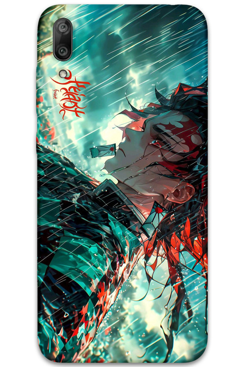 Huawei Y7 Prime 2019 Uyumlu Anime Desenli Telefon Kılıfı + Ekran Koruyucu - 5909