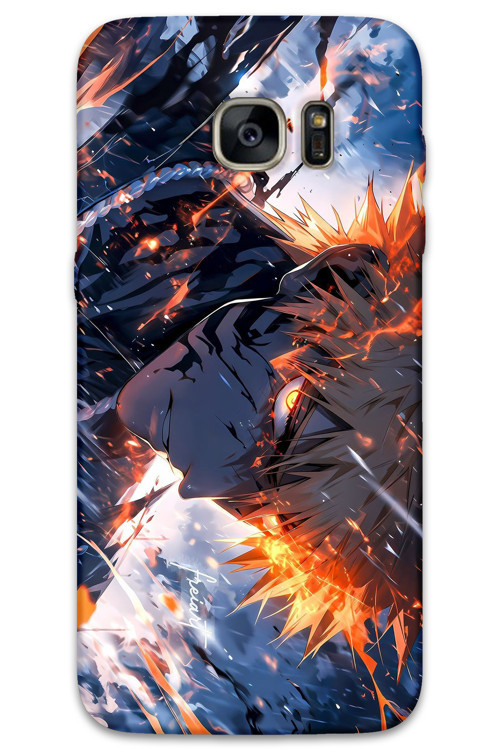 Galaxy S7 Edge Uyumlu Anime Desenli Telefon Kılıfı + Ekran Koruyucu - 5914