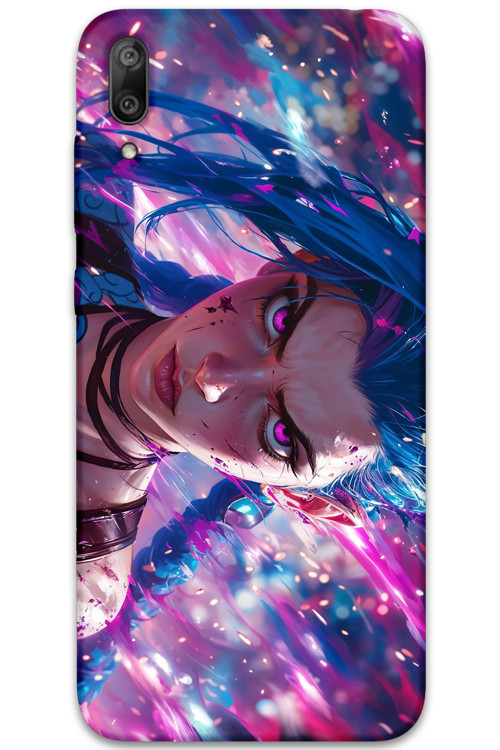 Huawei Y7 Prime 2019 Uyumlu Anime Desenli Telefon Kılıfı + Ekran Koruyucu - 5912