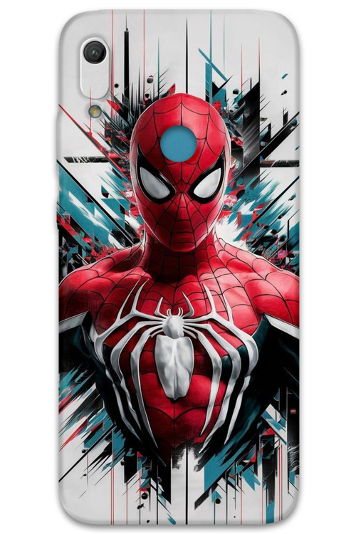 Huawei Y6S Uyumlu Spiderman Desenli Telefon Kılıfı + Ekran Koruyucu - 5831