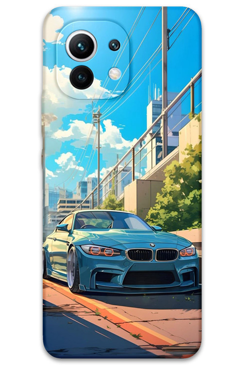 Xiaomi Mi 11 Uyumlu Araba Desenli Telefon Kılıfı + Ekran Koruyucu - 5760