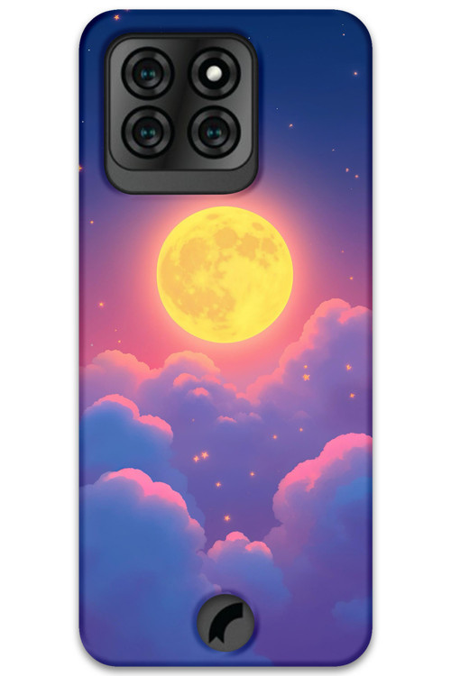 Reeder S71 Uyumlu Uzay Desenli Telefon Kılıfı + Ekran Koruyucu - 5869