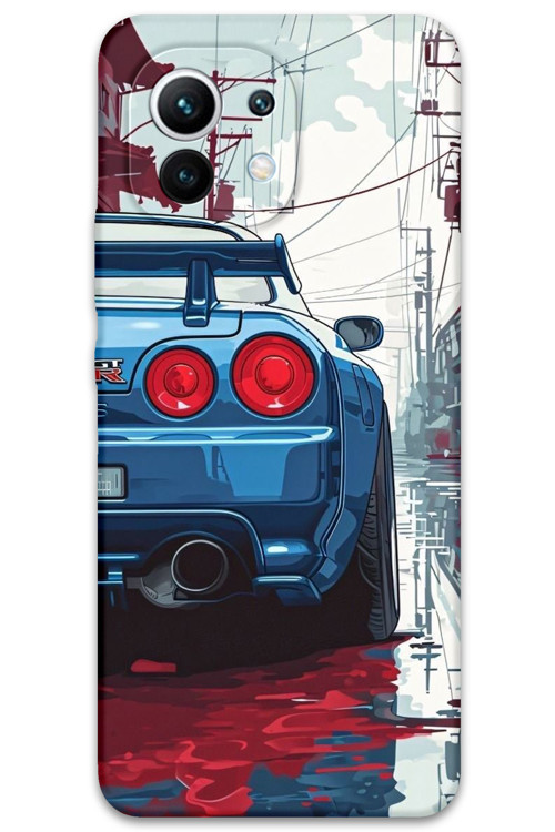 Xiaomi Mi 11 Uyumlu Araba Desenli Telefon Kılıfı + Ekran Koruyucu - 5761