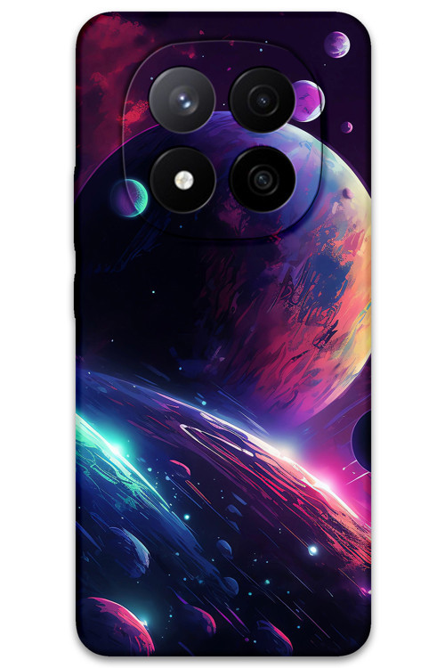 Poco X7 Uyumlu Uzay Desenli Telefon Kılıfı + Ekran Koruyucu - 5862